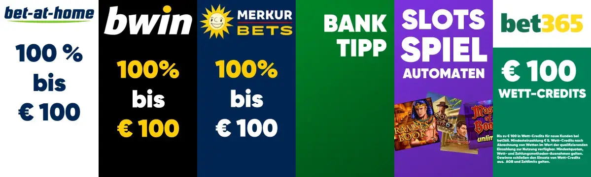 bet-at-home Bonus: 100% bis € 100