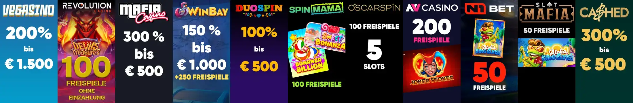 Vegasino Casino Slider