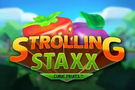 Strolling Staxx: Cubic Fruits Logo