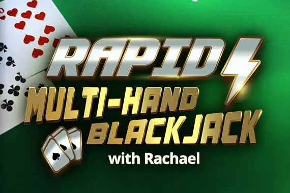 Rapid Multi-Hand Blackjack with Rachael Logo