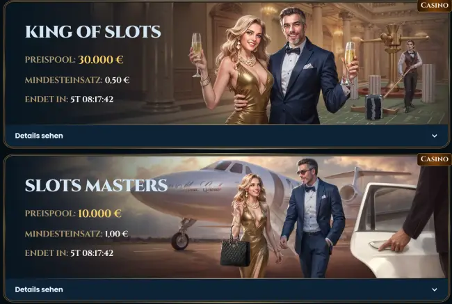 Wonderluck Casino Turniere