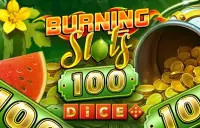 Burning Slots 100 Dice Logo