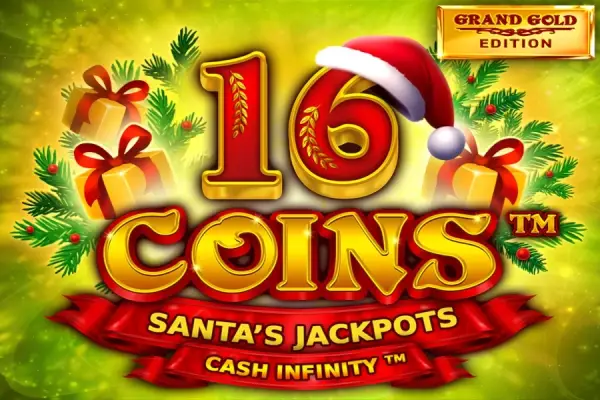 16 Coins Grand Gold Edition Santa's Jackpots Logo