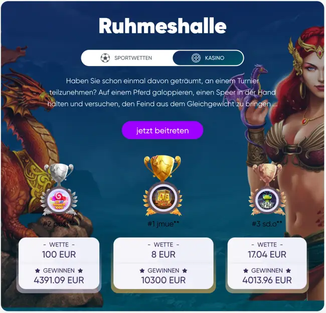 Granawins Casino Ruhmeshalle