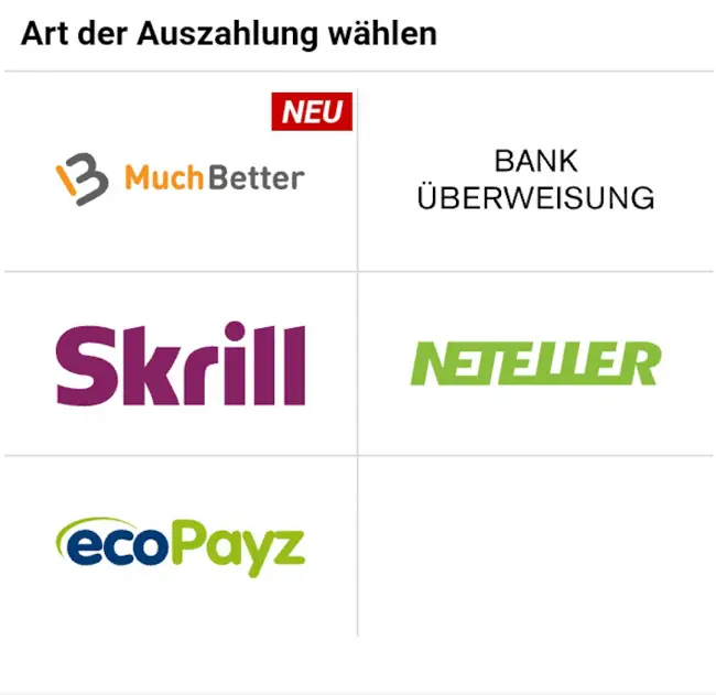 Interwetten Auszahlungsmethoden online