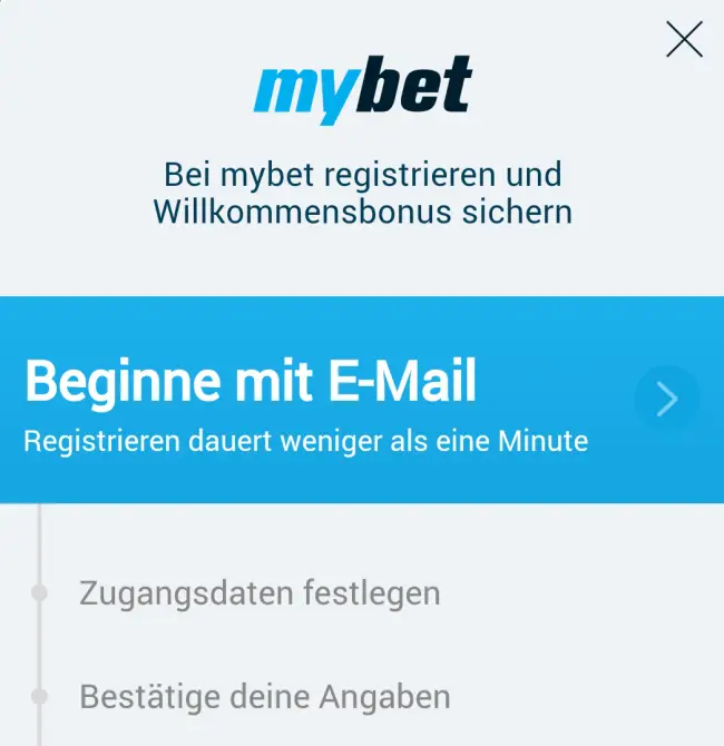 mybet Gutschein