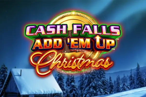 Cash Falls: Add 'Em Up Christmas Logo