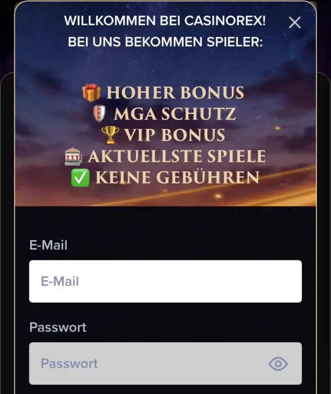 CasinoRex Bonus