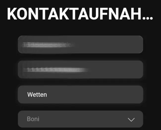 Mit dem Kontaktformular kannst du deine Fragen stellen.