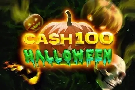 Cash 100 Halloween Logo