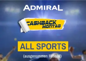Wettnews Admiral Cashback Monday