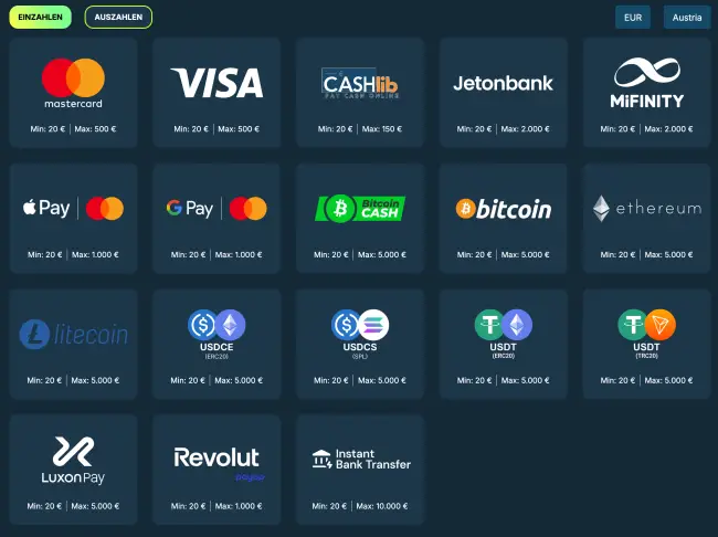 Sportwetten mit Kreditkartenzahlung