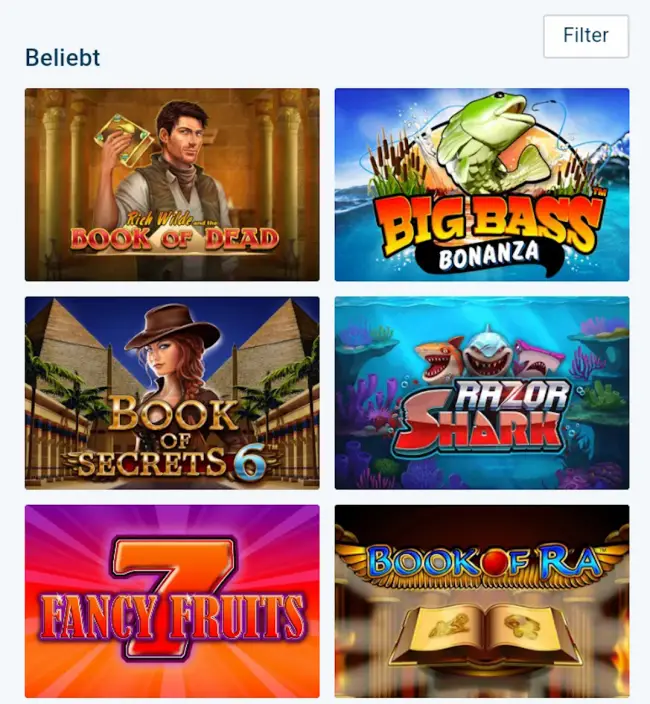 Slots, Online Spielothek