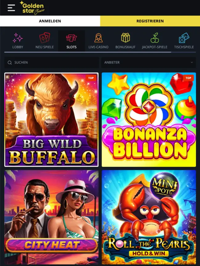 Goldenstar Casino Test