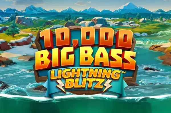 10,000 Big Bass Lightning Blitz Logo