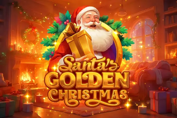 Santa's Golden Christmas Logo