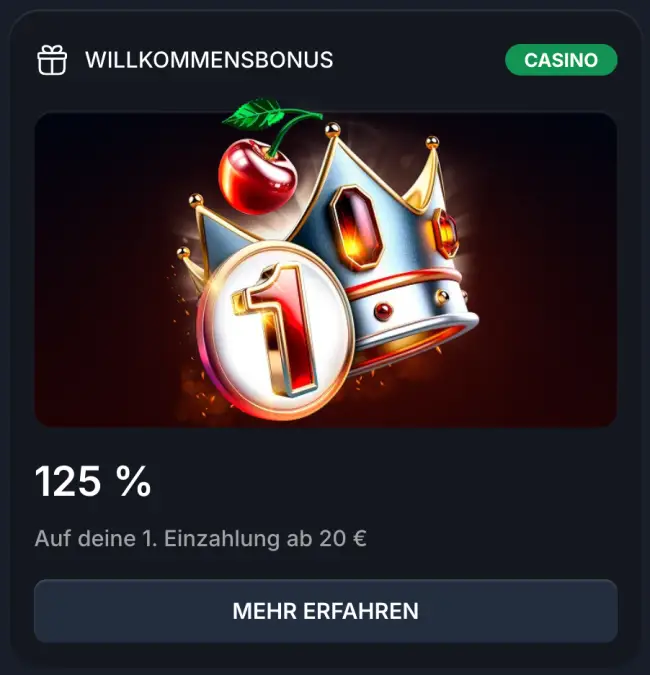 Bonus mit Einzahlung, Casino