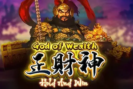 God of Wealth Hold and Win Logo
