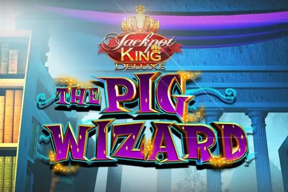 The Pig Wizard Jackpot King Logo