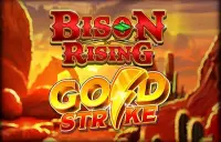 Bison Rising Gold Strike Logo