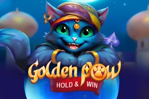 Golden Paw Hold & Win Logo