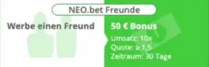 Neobet Freunschaftswerbung