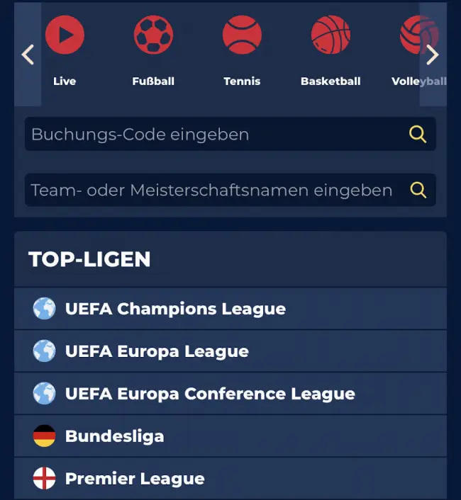 Jupi Casino, Wettangebot