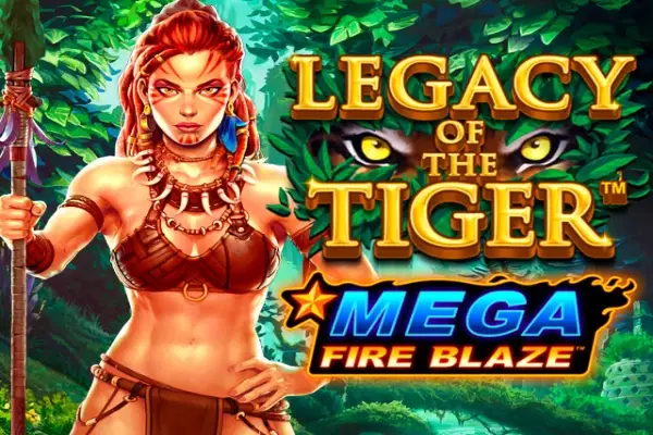 Mega Fire Blaze Jackpots Legacy of the Tiger Logo