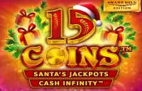 15 Coins Grand Gold Edition Santa's Jackpots Logo