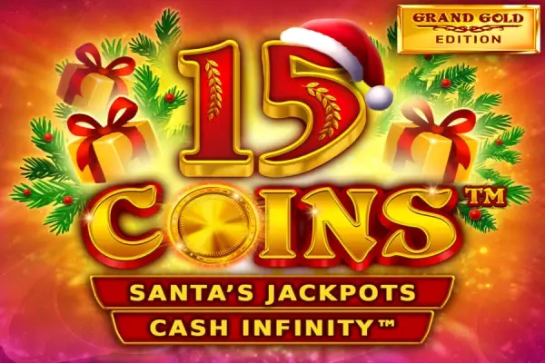 15 Coins Grand Gold Edition Santa's Jackpots Logo