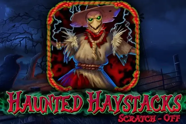 Haunted Haystacks Scratch-Off Logo