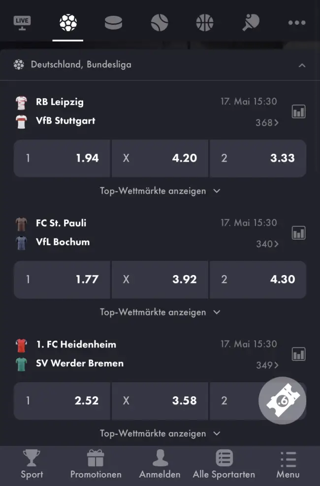 Roosterbet Sport