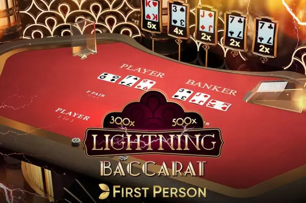 First Person Lightning Baccarat Logo