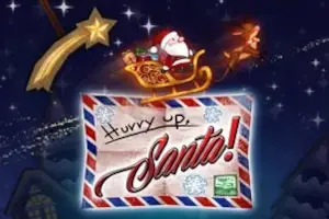 Hurry Up Santa Logo