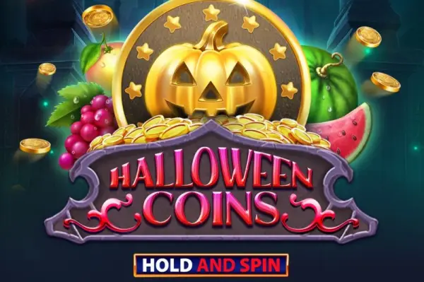 Halloween Coins Hold and Spin Logo