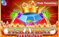 Pick A Fruit Fire Blaze Logo