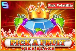 Pick A Fruit Fire Blaze Logo