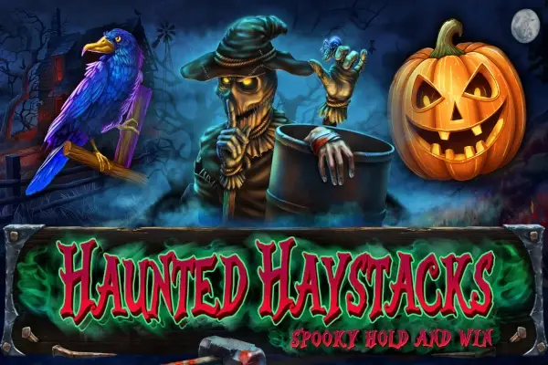 Haunted Haystacks - Spooky Hold and Win Logo
