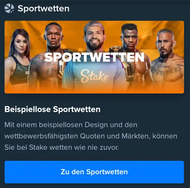 Stake Sportwetten Anbieter