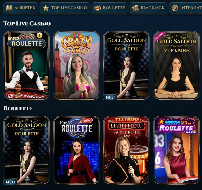 Wonderluck Casino Live Casino