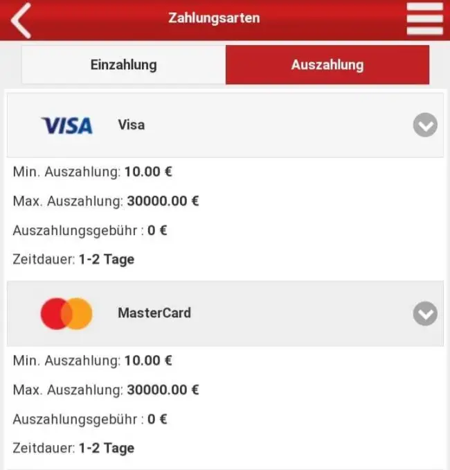 Tipwin Auszahlung