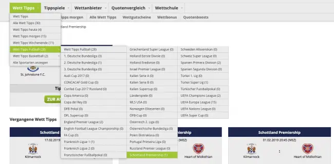 Wett Tipp Scottish Premiership