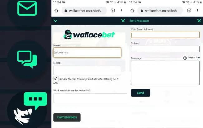 Kundenservice bei Wallacebet