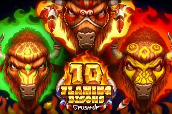 10 Flaming Bisons Logo