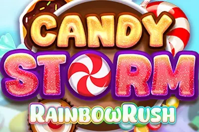 Candy Storm Rainbow Rush Logo