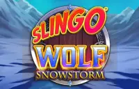Slingo Wolf Snowstorm Logo