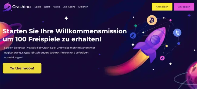 Crashino Startseite