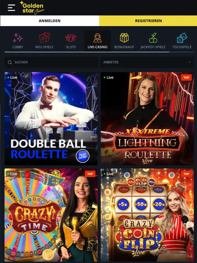 Goldenstar Casino Test