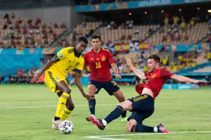 Rodri und Aymeric Laporte Spanien