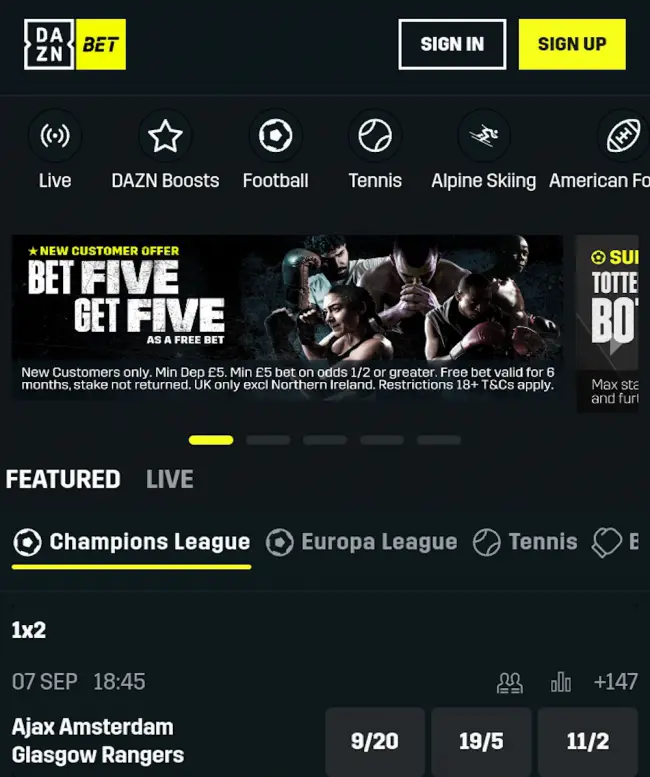 DAZN Bet Testbericht